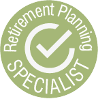 badge that shows 2020 financial are a PFS approved Retirement planning specialist